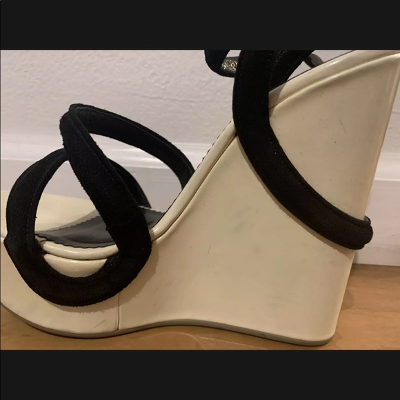 NEW Emporio Armani high platform 5.25” sandals wedges 36 - Picture 8 of 16